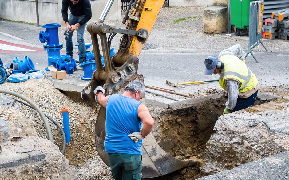 canalisation assainissement Forges-les-Bains